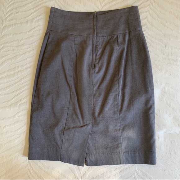 High Rise Gray Skirt - Picture 2 of 3